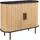 [en.casa] Tvedestrand Kommode 100 x 40 x 80 cm Schwarz/Natur