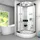 AcquaVapore D58-50T0 Komplettdusche 90 x 90 cm weiß ESG