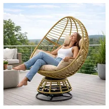 Estexo Polyrattan Loungesessel Beige