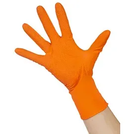 Meditrade Industrade® Einmalhandschuhe Nitril StellarGrip Orange S