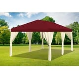 Gartenpavillon 3x6m Polyester Bordeaux Partyzelt Wasserdicht Festzelt Event