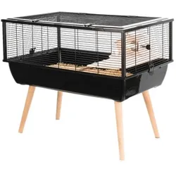 ZOLUX Käfig für Nagetiere 78X48X36 cm  H36 szwarz