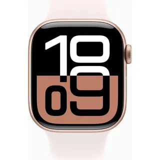 GPS + Cellular 46 mm Aluminiumgehäuse roségold Sportarmband blassrosa M/L