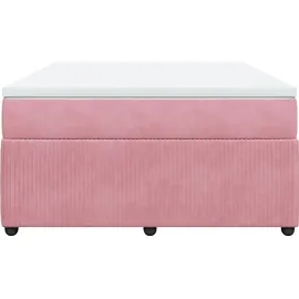 vidaXL Boxspringbett 140 x 200 cm Rosa