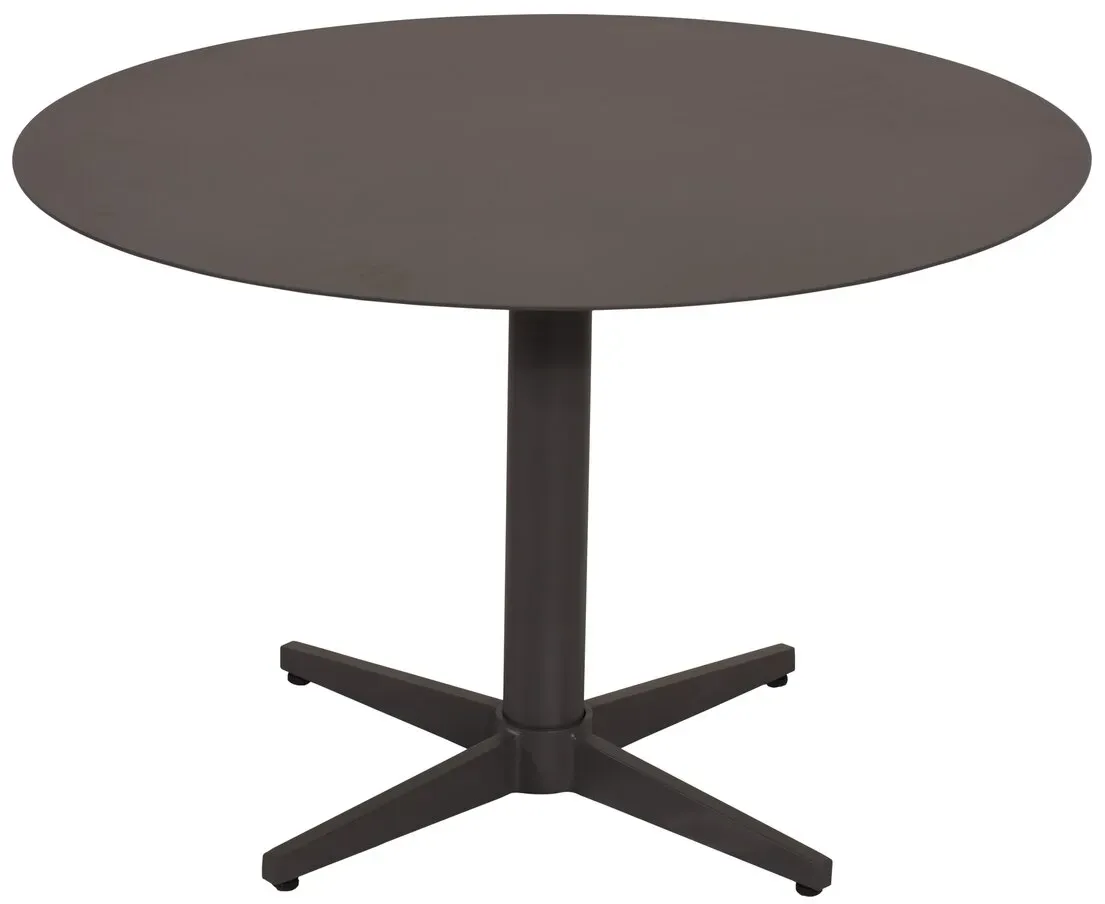 Gartencouchtisch Mill aus Aluminium, modern, anthrazit, rund Ø75 cm, pulverbeschichtet