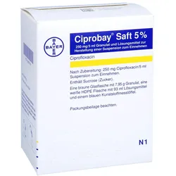 Ciprobay Saft 5% 100 ml