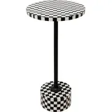 Kare DESIGN Beistelltisch Domero Chess 86569 Dekor Schwarz, Weiß Schwarz /