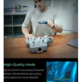 Creality 3D Creality CR Scan Ferret 3D-Scanner, 0,1 mm Hochpräzision, Scangeschwindigkeit von 30 fps, Dual-Modus-Scannen, Vollfarb-Texturen, kompatibel mit An...