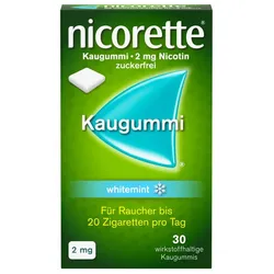 nicorette Kaugummi 2mg whitemint zur Rauchentwöhnung 30 St