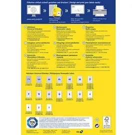 Avery Zweckform Etiketten weiß 45,7 x 21,2 mm