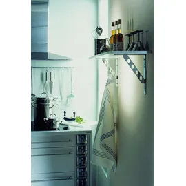 Vormann Alpha Line Garderobenkonsolen nickelmatt 25 x 20 cm