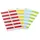 djois Klebe-Indexkarten 3L 12x25 mm sortiert 72 St.