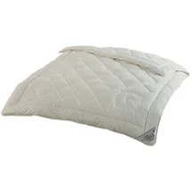 Sannwald Lima Hanf Sommer-Bettdecke mit Bio-Baumwolle-Füllung Natur 155 x 220 cm
