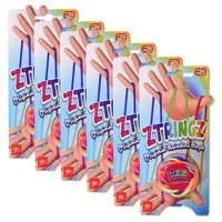 TE-Trend 6 Stück Ztringz Fingerspielzeug Schnurspiel Fadenspiel Seilpuzzle Knoten