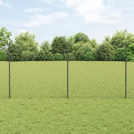 vidaXL Zaun 1,2 x 10 m Grau/Stahl