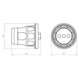 Kaiser Plattendecken-Großdose EH 115mm 1227-55