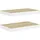 vidaXL Wandregal 50 x 23 x 3,8 cm Weiß