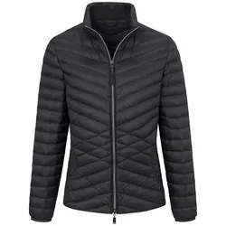 Daunen-Steppjacke Stehkragen MYBC schwarz, 36