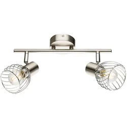 Decken Lampe Ess Zimmer Käfig Spot Dimmer Fernbedienung Strahler im Set inkl. RGB LED Leuchtmittel