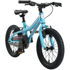 Bikestar Kinderfahrrad 16 Zoll RH 25 cm türkis/weiß