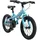 Bikestar Kinderfahrrad 16 Zoll RH 25 cm türkis/weiß
