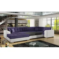 JVmoebel Ecksofa Gäste Zimmer Wohnzimmer Polster Schlafsofa Bettfunktion Sofa Couchen, Made in Europa lila