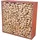 unityshops / firma doris krendl e.u. Kaminholzregal 158 x 158 x 35 cm Braun/Rot