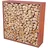 unityshops / firma doris krendl e.u. Kaminholzregal 158 x 158 x 35 cm Braun/Rot