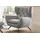 KAWOLA Hochlehnsessel CHARME Cord 72 x 100 x 80 cm Hellgrau mit Kissen