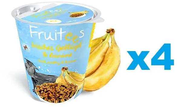 BOSCH Fruitees frisches Geflügel & Banane 4 x 200 g