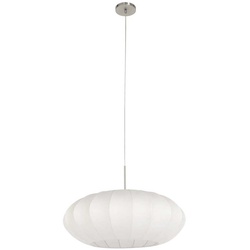 Esszimmerlampe Pendelleuchte Hängelampe Deckenleuchte Metall Seide D 60 cm