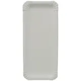 Papstar 250 Teller, eckig, 11 cm x 24 cm weiss