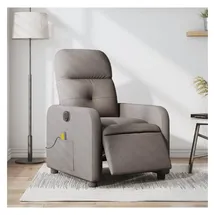 vidaXL Massagesessel Taupe Polyester 144 x 77,5 x 0 cm Grau
