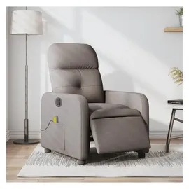 vidaXL Massagesessel Taupe Polyester 144 x 77,5 x 0 cm Grau