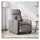 vidaXL Massagesessel Taupe Polyester 144 x 77,5 x 0 cm Grau