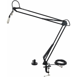 Omnitronic Tisch-Mikrofonarm TMA-2 sw, Mikrofonstativ