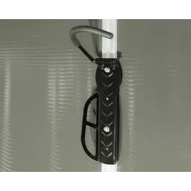 CANOPIA Fahrradhalterung für Gerätehaus Yukon 3er Set 26 x 11 cm Schwarz