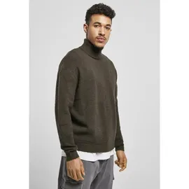 URBAN CLASSICS Oversized Roll Neck Pullover Schwarz 3XL