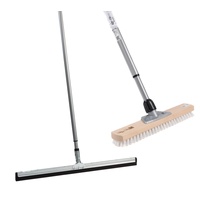 BawiTec Spar-Set Wasserschieber 75cm + Schrubber mit Teleskopstiel Wasserabzieher
