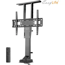 Easy Life EasyLife - TV Lift / TV Bodenständer elektrisch mit Fernbedienung, 37 bis 65 Zoll, VESA bis 600x400 (schwarz)