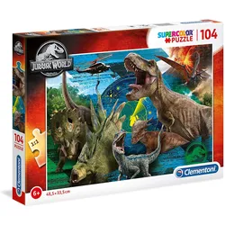 Clementoni Supercolor Puzzle - Jurassic World (104 Teile)