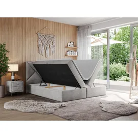 mks möbel Neomi 180 x 200 cm H3 Hellgrau