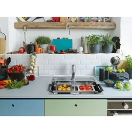 Franke Smart SRX 210-50 A rechts Einbau Edelstahl Handbetätigung 530 x 510 mm