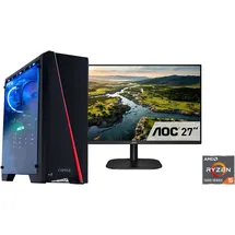 CAPTIVA Gaming PC Advanced Gaming R85-988 2023 27" TFT AMD Ryzen 5 5500 3,6 GHz 32 GB RAM 1 TB SSD GeForce RTX 4060 Ti Win 11