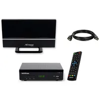 Sky Vision Vantage VT-92 DVB-T2 Receiver, HDMI SCART Full HD, HDMI Kabel, Antenne