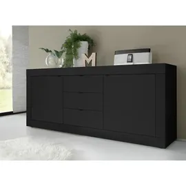 Home Affaire Sideboard Basic 210 x 86 x 43 cm Schwarz