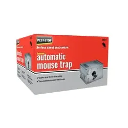 Pest-Stop Automatic Mouse Trap Humane Mausefalle Metallfalle PSPAMT , 1 Karton = 1 Falle