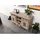Massivmoebel24 Sideboard 128 x 70 x 45 cm Beige / Braun