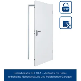 Hörmann KSI 40 rechts 87,5 x 200 cm verkehrsweiß