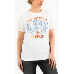 Rokker Eagle Loose Damen T-Shirt, weiss, Größe M